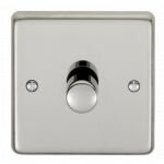Steel Push On/Off Dimmers