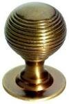 Queen Ann Reeded Cupboard Knob (Solid)
