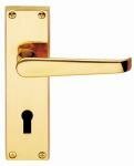 Victorian Lever on Backplate (PB)