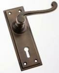 Tudor Lever Lock Furniture on Plate