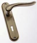 Susy Antique Brass Lever Lock on Plate