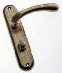 Itala Antique Brass Lever Bathroom on Plate
