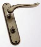 Susy Antique Brass Lever Bathroom on Plate