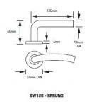 Curved Lever on Rose