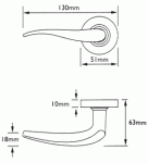 Arcadia Lever on Rose