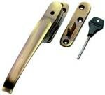 Victorian Locking Wedge Casement Fastener Reversible c/w Key