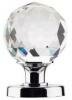 Crystal Cut Glass Mortice Knob